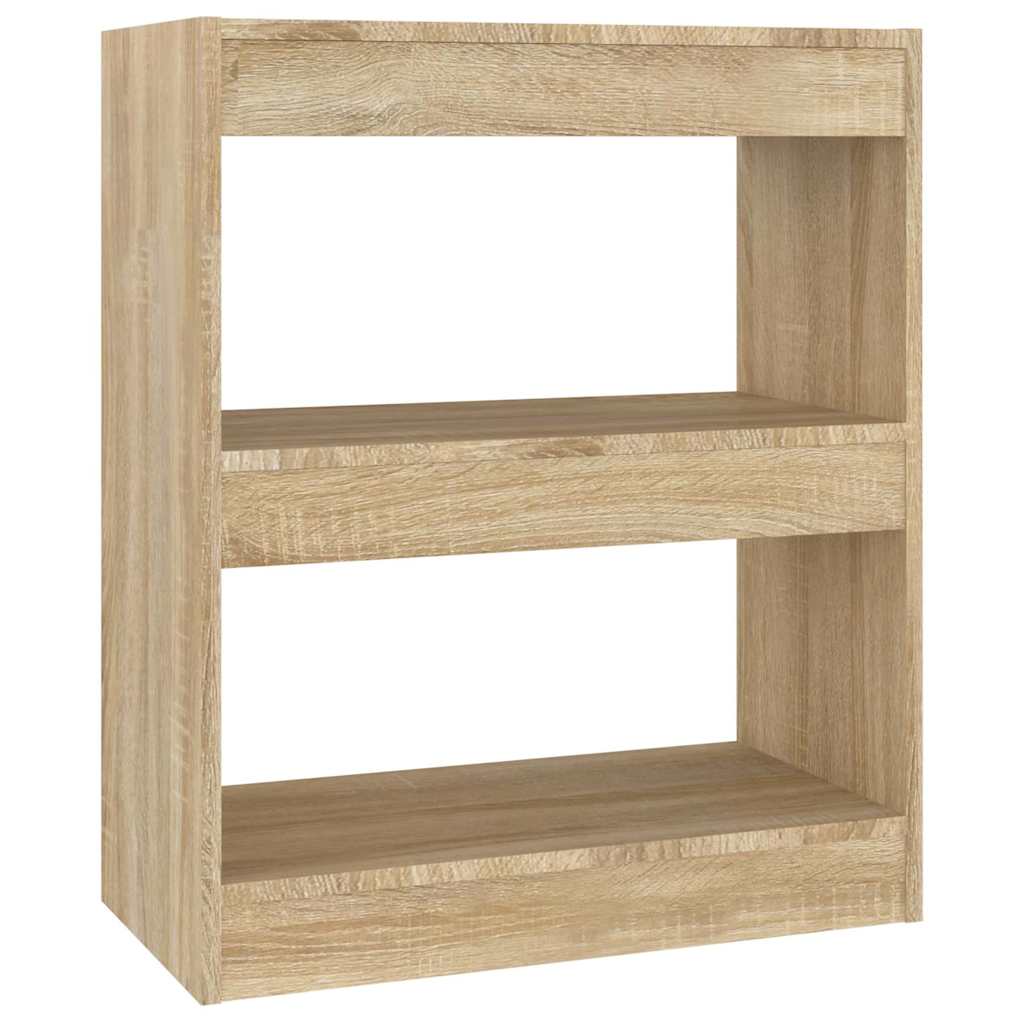 Vidaxl boekenkast kamerscherm 60x30x72 cm sonoma eikenkleurig