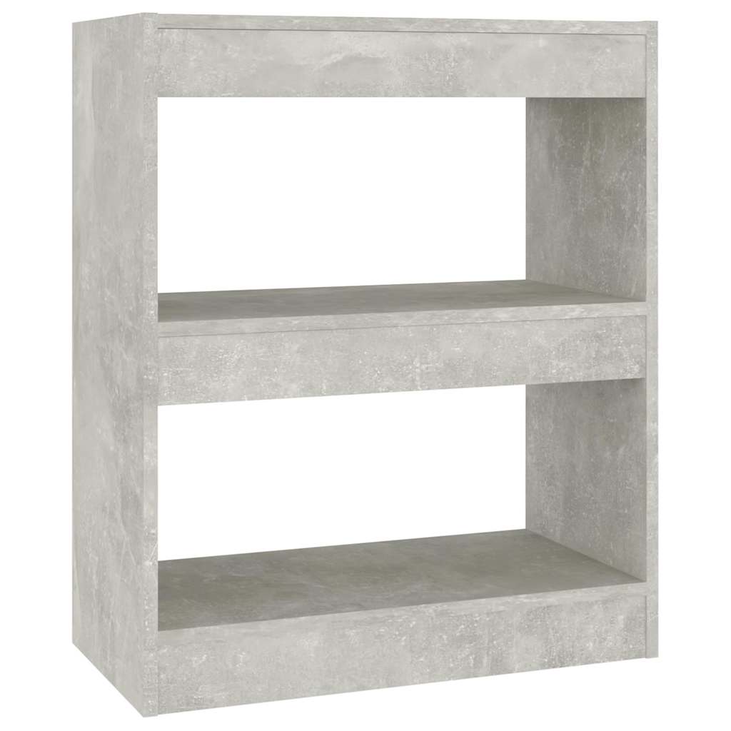 Vidaxl boekenkast kamerscherm 60x30x72 cm betongrijs