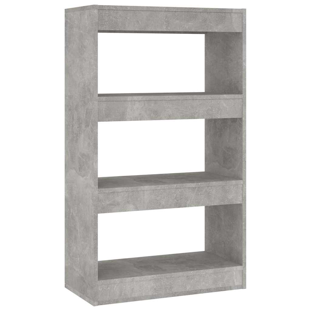 Vidaxl boekenkast kamerscherm 60x30x103 cm bewerkt hout betongrijs