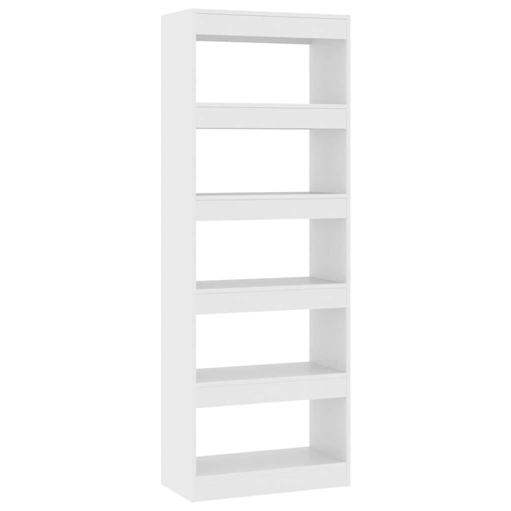 Vidaxl boekenkast kamerscherm 60x30x166 cm spaanplaat wit