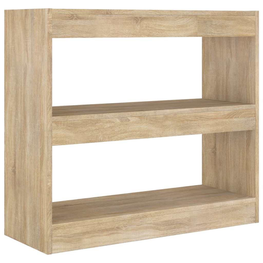Vidaxl boekenkast kamerscherm 80x30x72 cm sonoma eikenkleurig