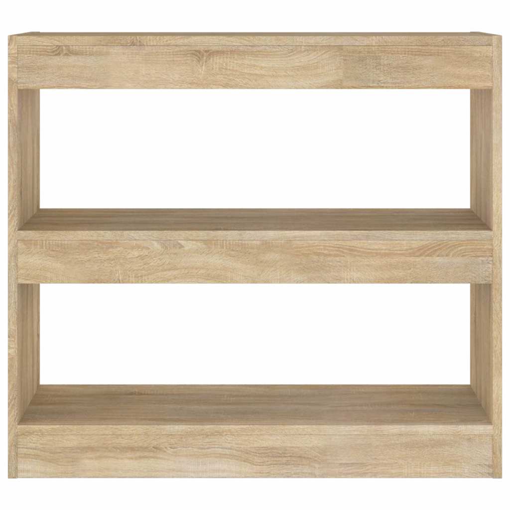 Vidaxl boekenkast kamerscherm 80x30x72 cm sonoma eikenkleurig