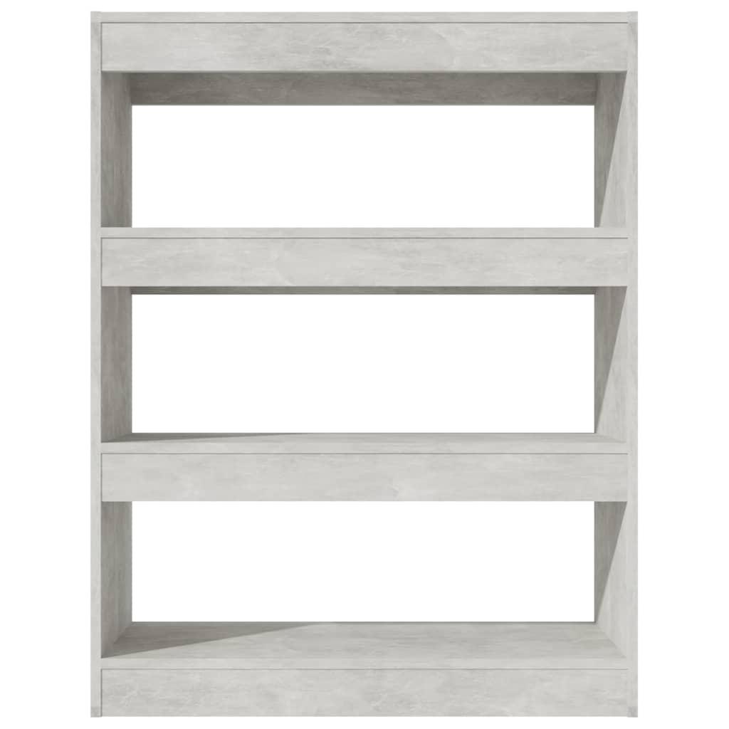 Vidaxl boekenkast kamerscherm 80x30x103 cm bewerkt hout betongrijs