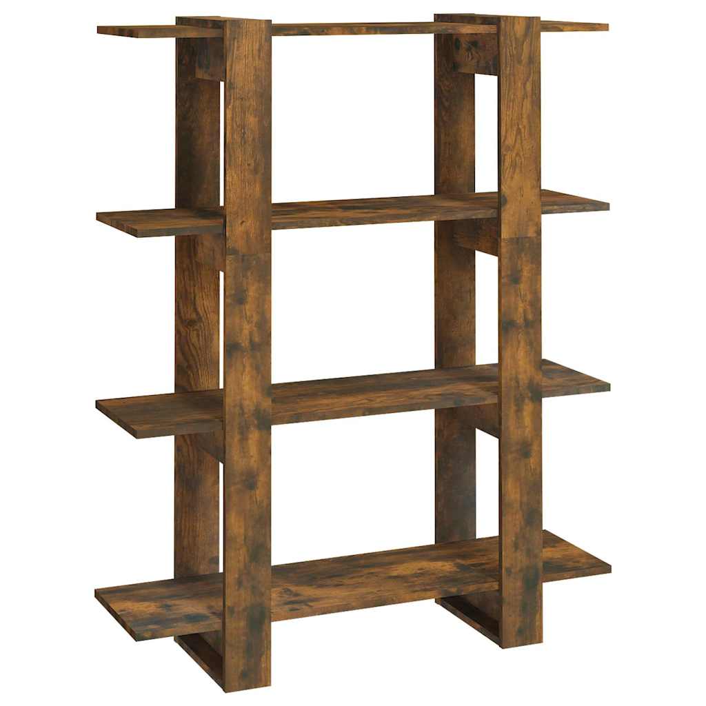 Vidaxl boekenkast kamerscherm 100x30x123,5 cm gerookt eikenkleurig