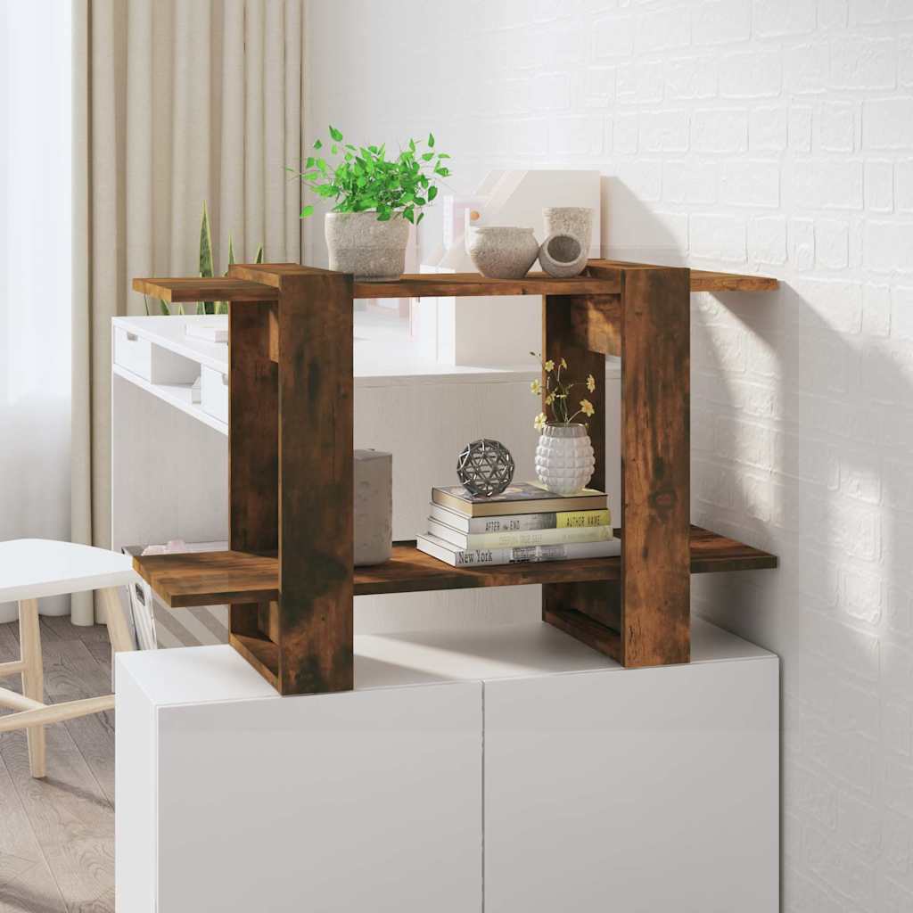 Vidaxl boekenkast kamerscherm 80x30x51 cm gerookt eikenkleurig