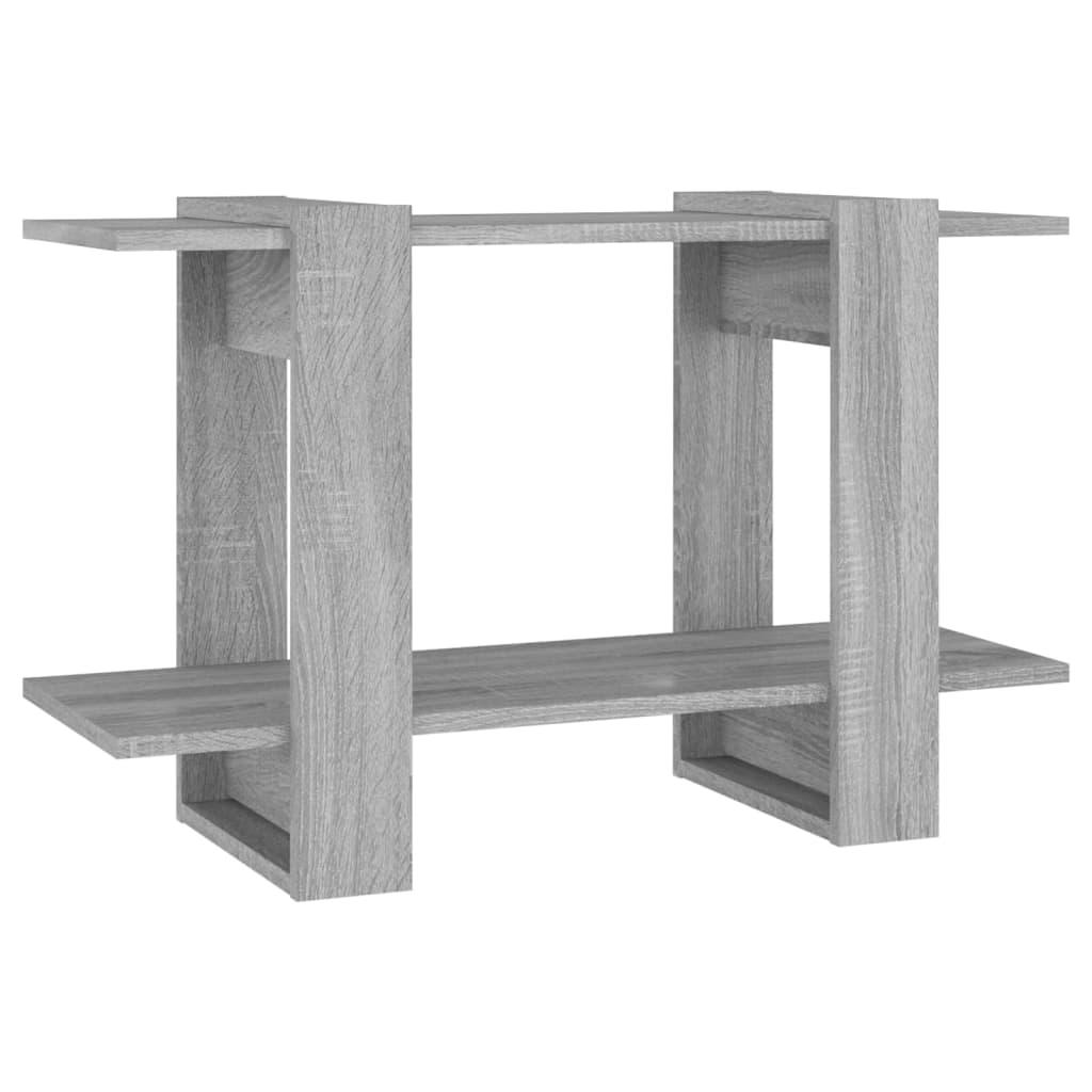 Vidaxl boekenkast kamerscherm 80x30x51 cm grijs sonoma eikenkleurig