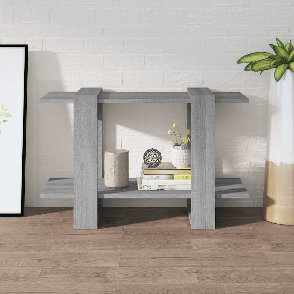 Vidaxl boekenkast kamerscherm 80x30x51 cm grijs sonoma eikenkleurig