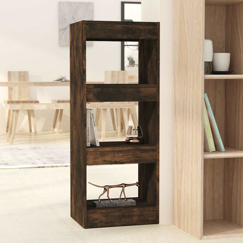 Vidaxl boekenkast kamerscherm 40x30x103 cm bewerkt hout gerookt eiken