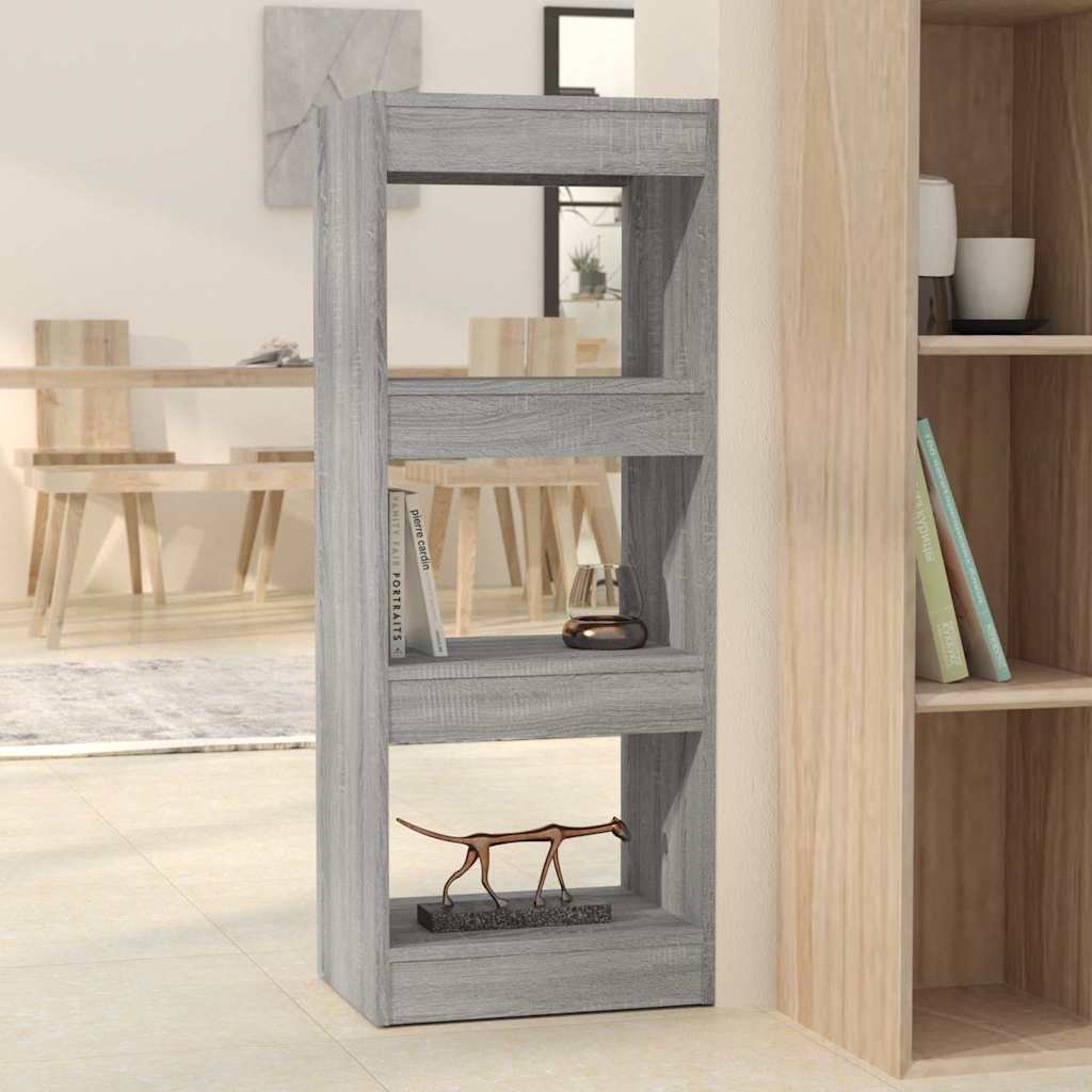 Vidaxl boekenkast kamerscherm 40x30x103 cm bewerkt hout grijs sonoma