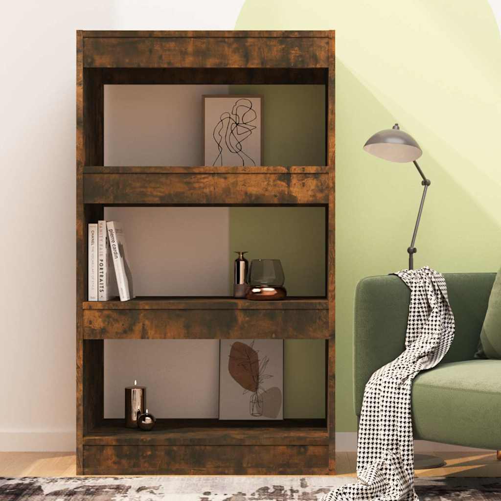 Vidaxl boekenkast kamerscherm 60x30x103 cm bewerkt hout gerookt eiken