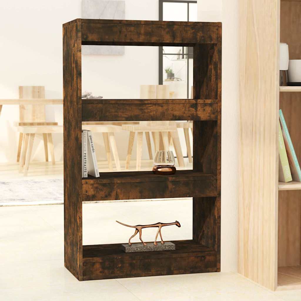 Vidaxl boekenkast kamerscherm 60x30x103 cm bewerkt hout gerookt eiken
