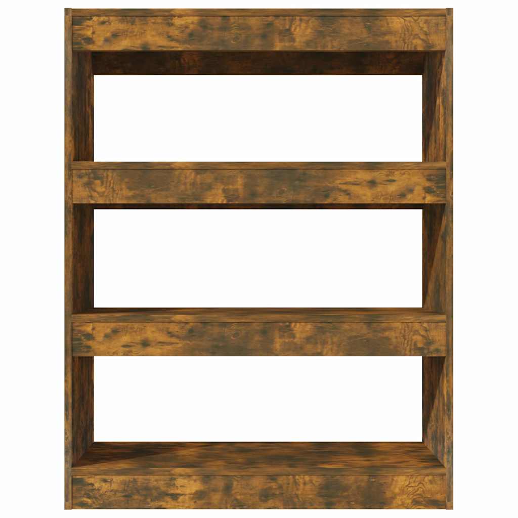 Vidaxl boekenkast kamerscherm 80x30x103 cm bewerkt hout gerookt eiken