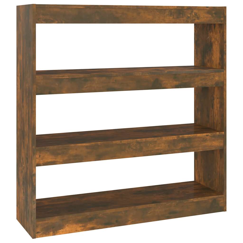 Vidaxl boekenkast kamerscherm 100x30x103 cm gerookt eikenkleur