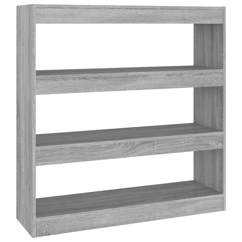 Vidaxl boekenkast kamerscherm 100x30x103 cm grijs sonoma eikenkleurig