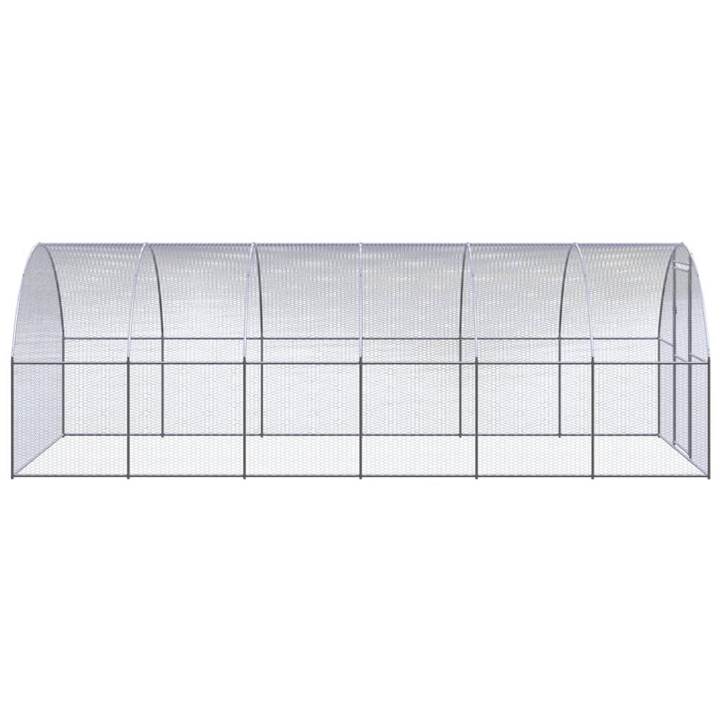 VidaXL Kippenren 3x6x2 m gegalvaniseerd staal