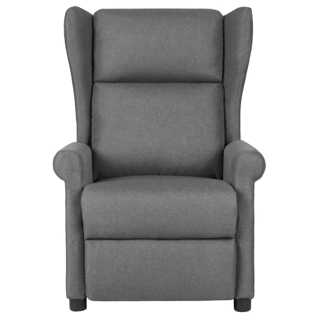 Vidaxl fauteuil verstelbaar stof lichtgrijs