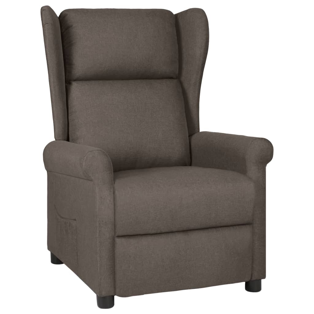 Vidaxl fauteuil verstelbaar stof bruin