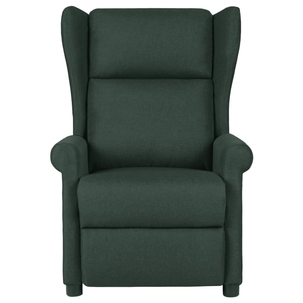 Vidaxl fauteuil verstelbaar stof donkergroen