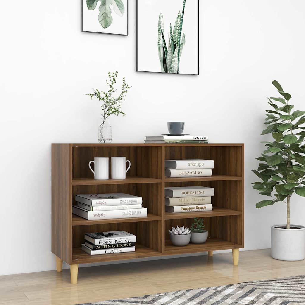 Vidaxl dressoir 103,5x35x70 cm bewerkt hout bruin eikenkleur
