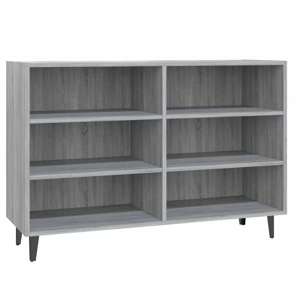 Vidaxl dressoir 103,5x35x70 cm bewerkt hout grijs sonoma eikenkleurig
