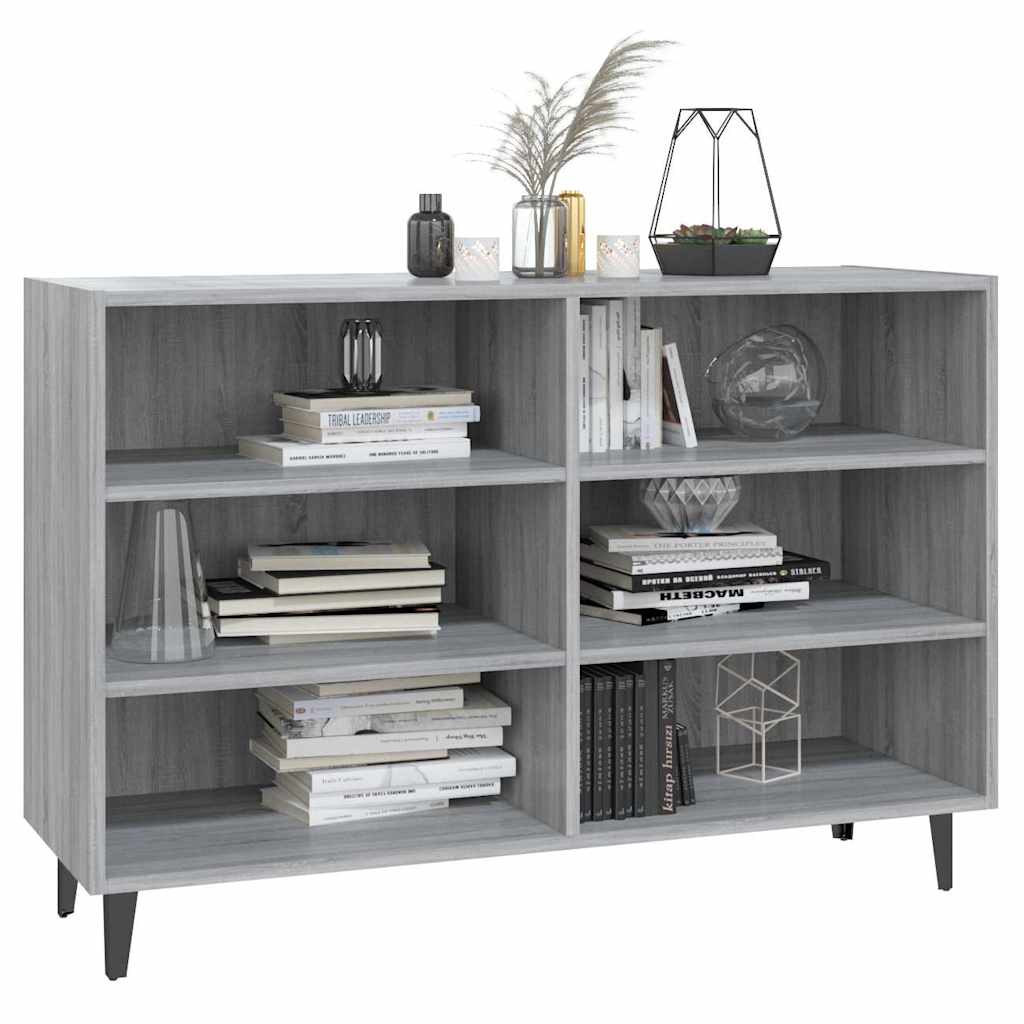 Vidaxl dressoir 103,5x35x70 cm bewerkt hout grijs sonoma eikenkleurig