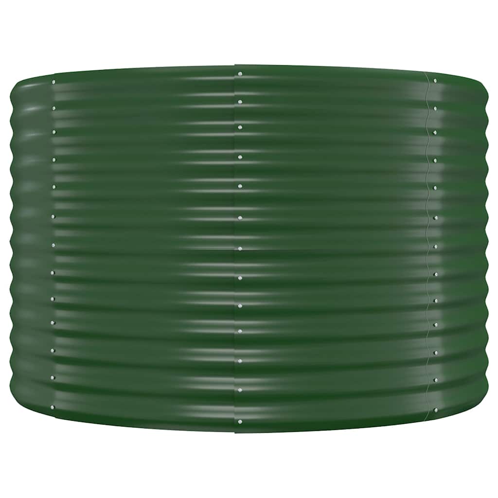 Vidaxl plantenbak 100x100x68 cm gegalvaniseerd staal groen