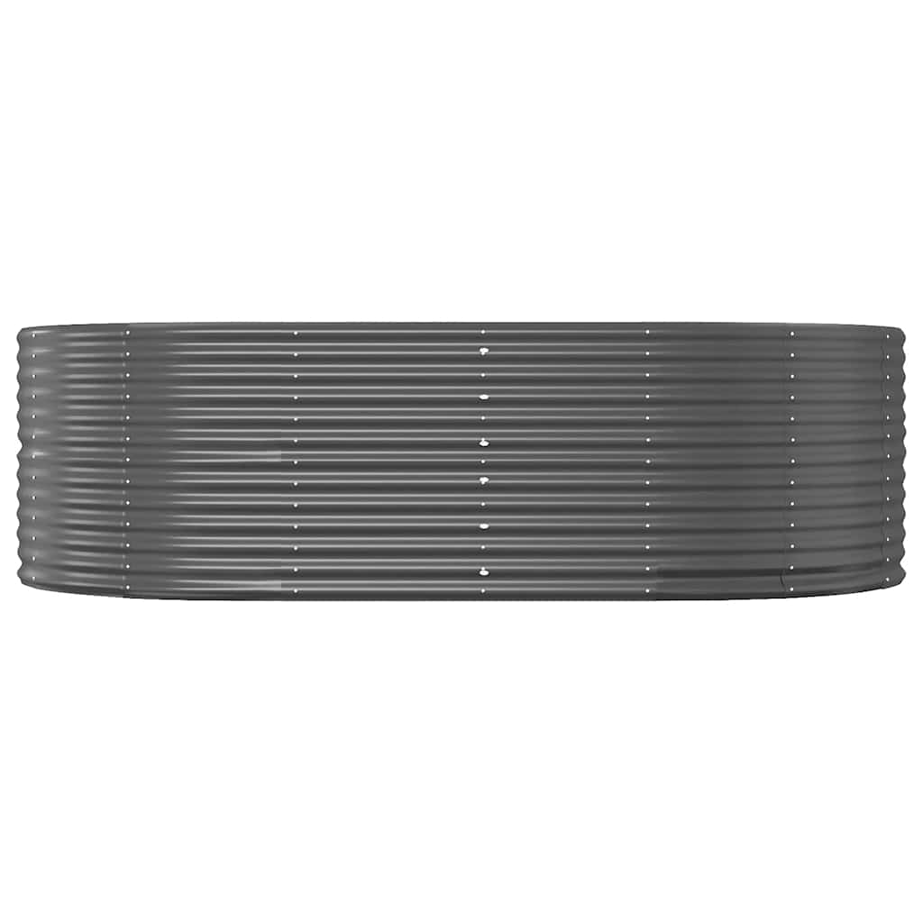 Vidaxl verhoogde tuinbak antraciet 212x140x68 cm gegalvaniseerd staal