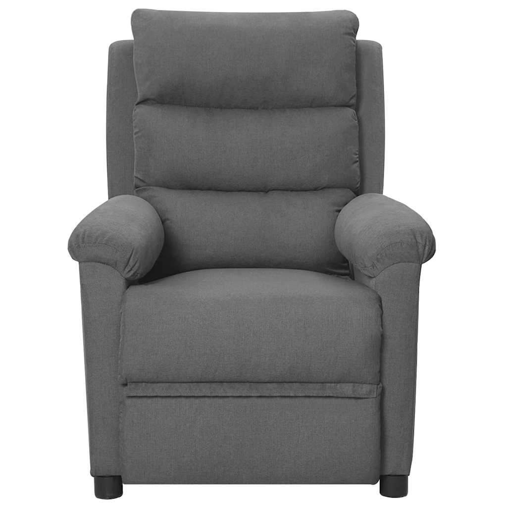 Vidaxl fauteuil verstelbaar stof lichtgrijs