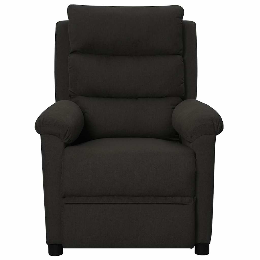 Vidaxl fauteuil verstelbaar stof zwart