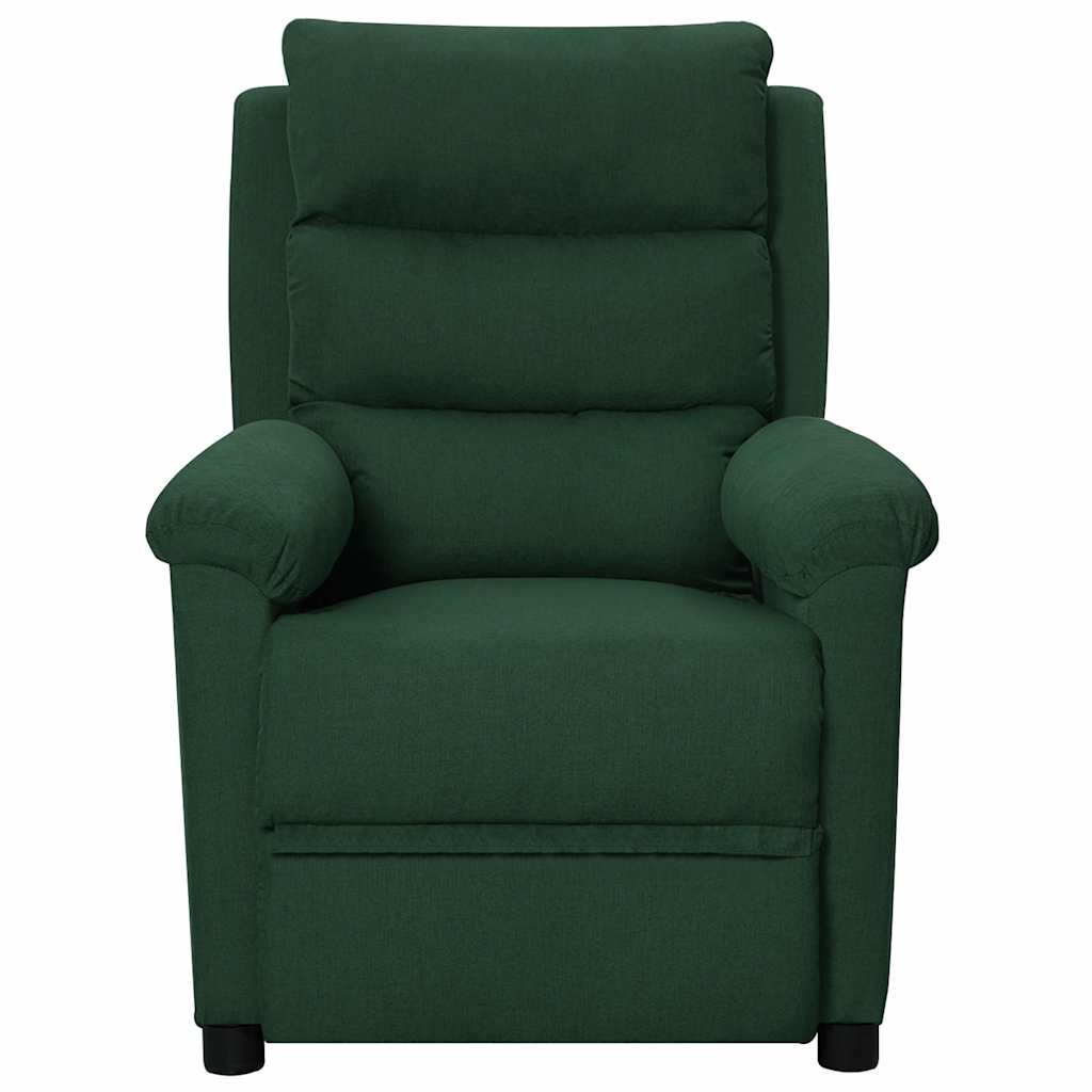 Vidaxl fauteuil verstelbaar stof donkergroen