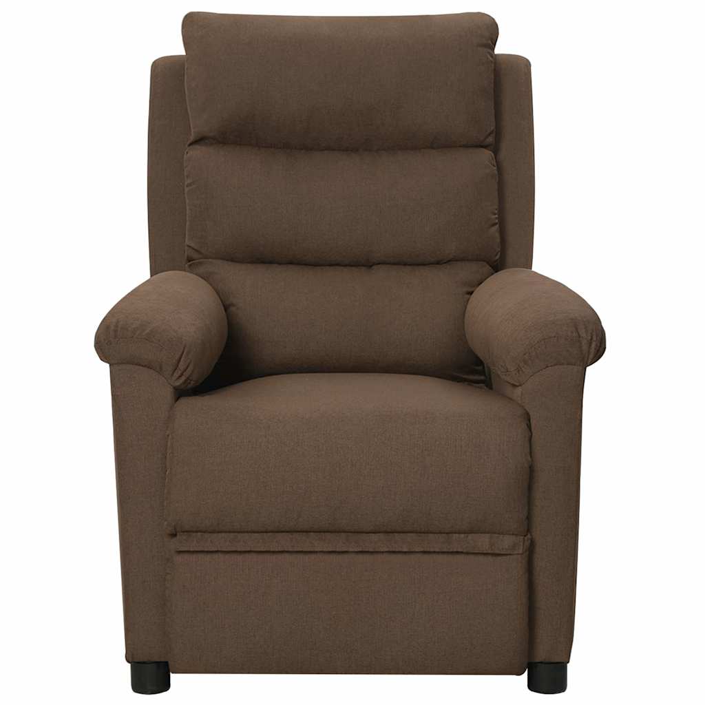 Vidaxl massagestoel stof bruin