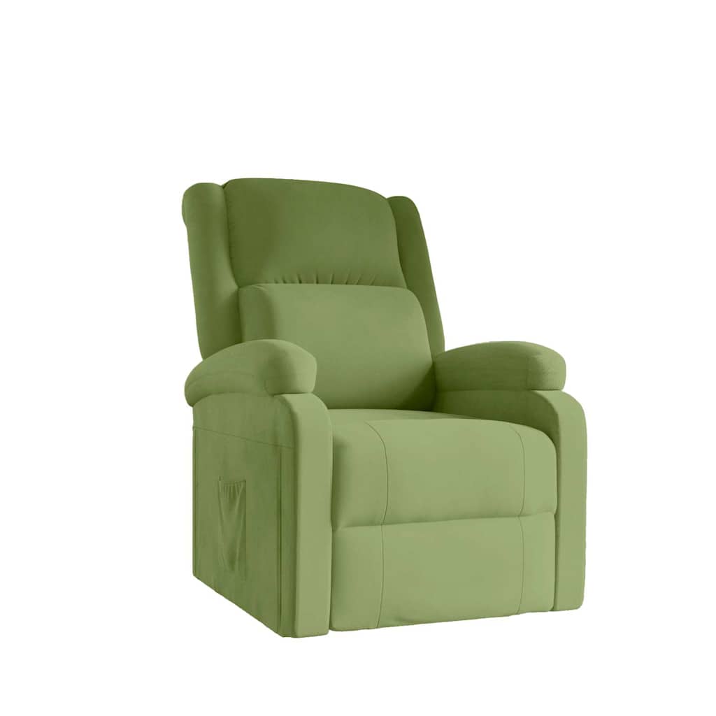 Vidaxl fauteuil verstelbaar fluweel lichtgroen