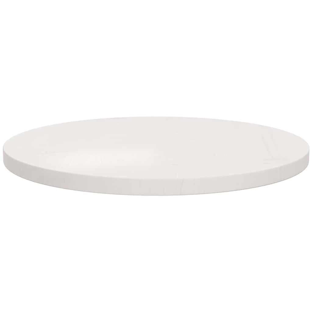 Vidaxl tafelblad ø60x2,5 cm massief grenenhout wit