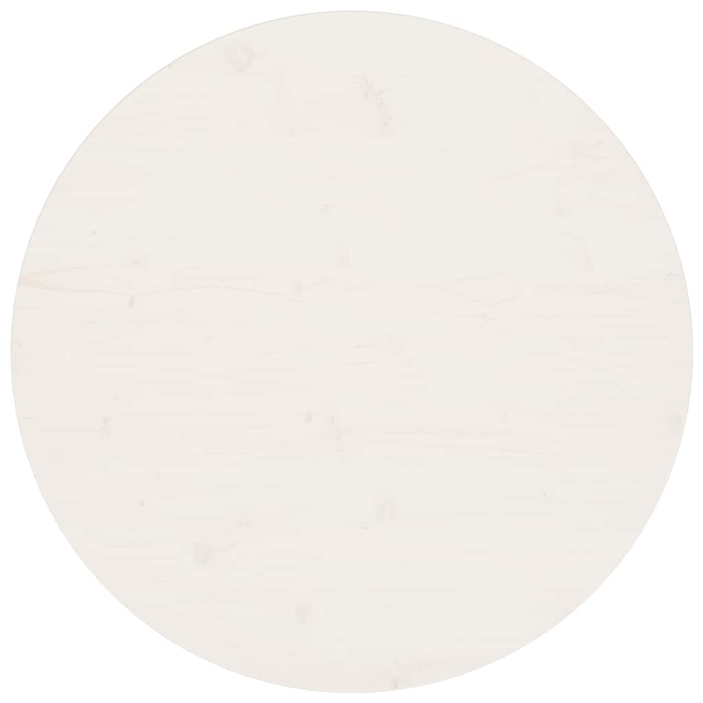 Vidaxl tafelblad ø70x2,5 cm massief grenenhout wit