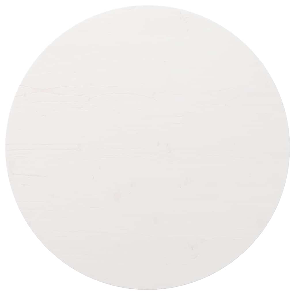 Vidaxl tafelblad ø80x2,5 cm massief grenenhout wit