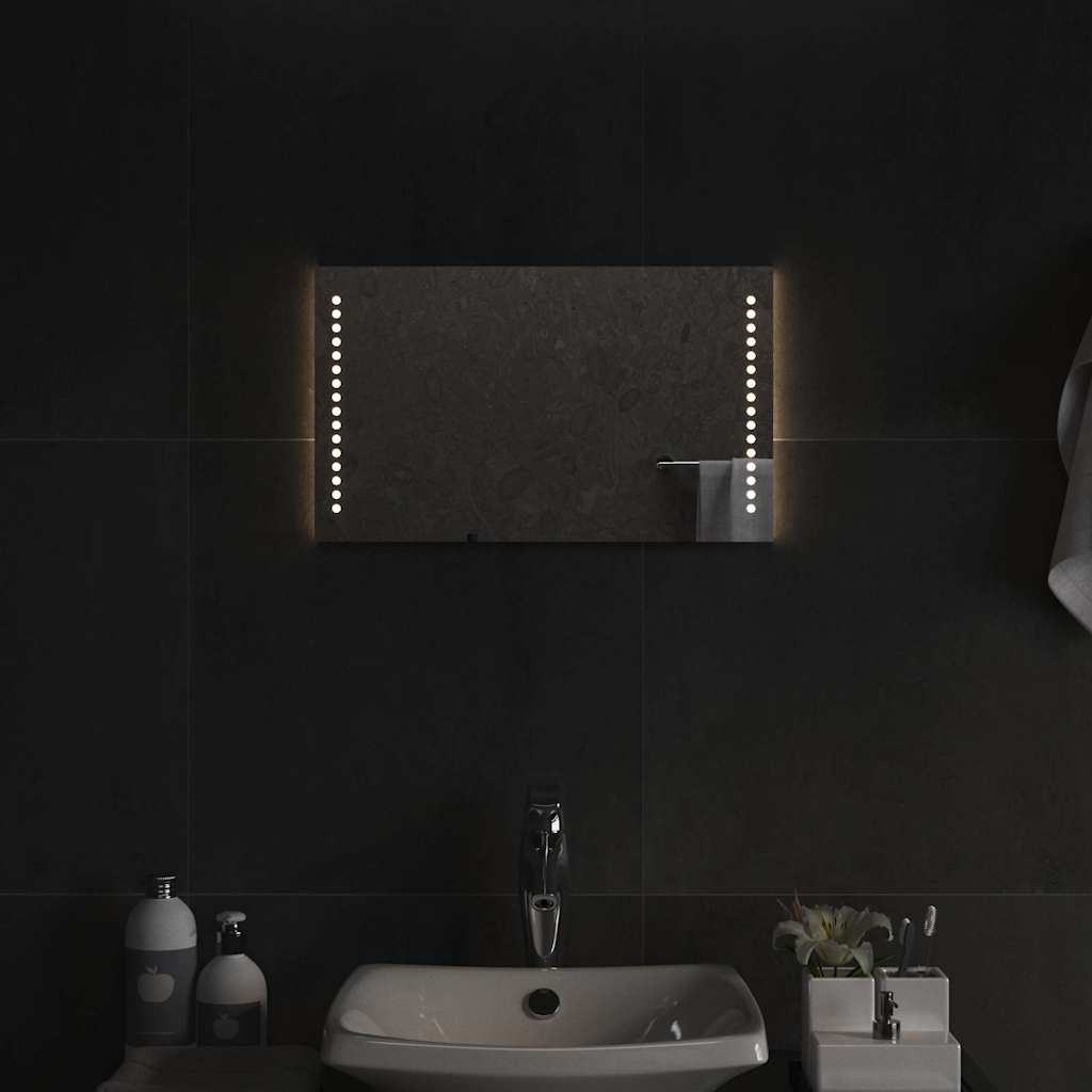 Vidaxl badkamerspiegel led 50x30 cm