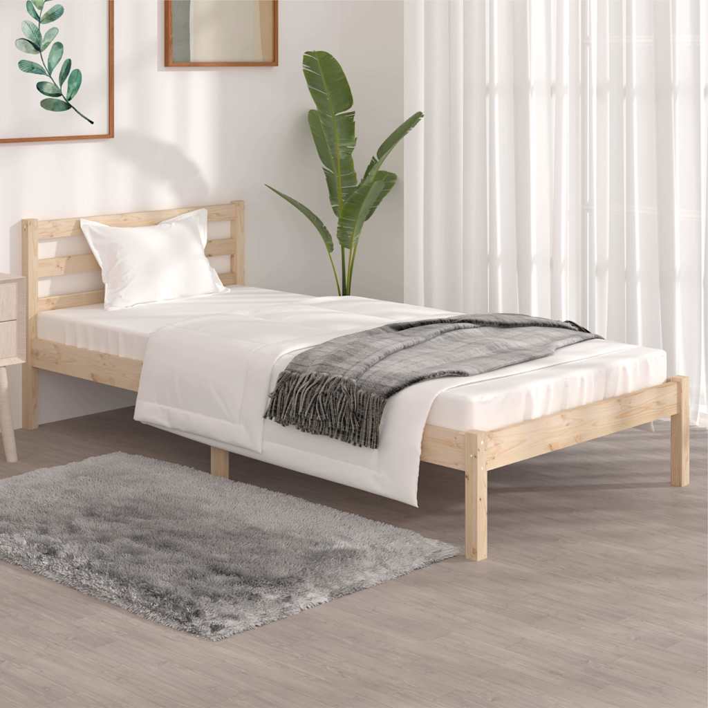 Vidaxl bedframe massief grenenhout 90x190 cm