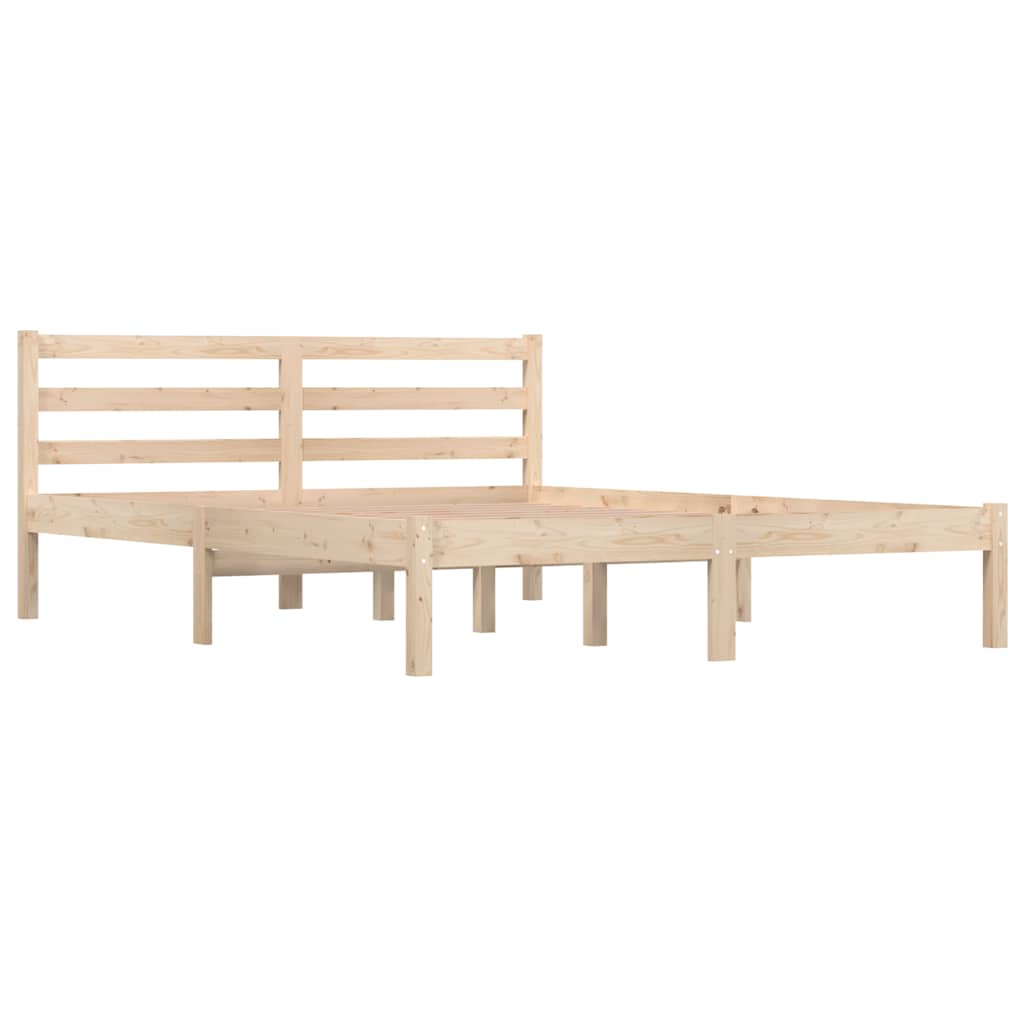 Vidaxl bedframe massief grenenhout 140x190 cm