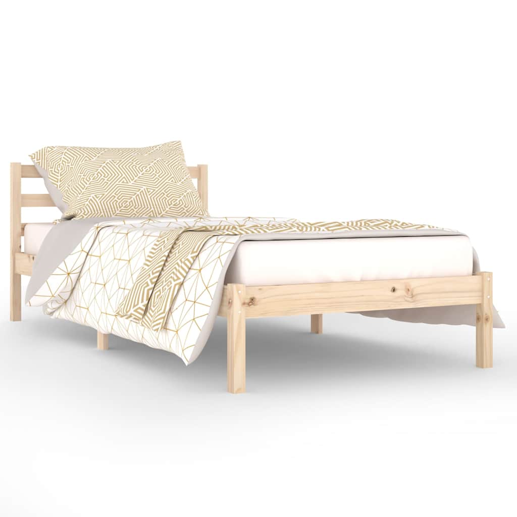 Vidaxl bedframe massief grenenhout 90x200 cm