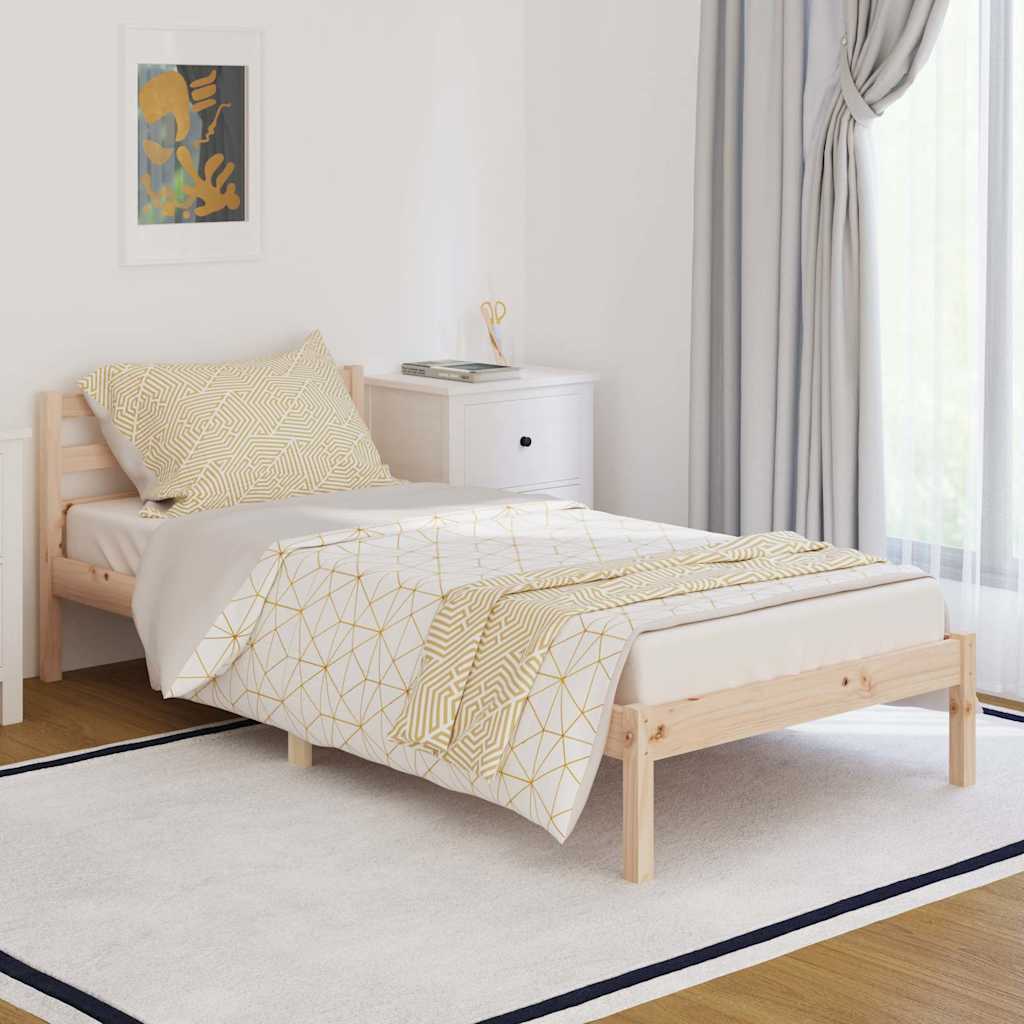 Vidaxl bedframe massief grenenhout 90x200 cm