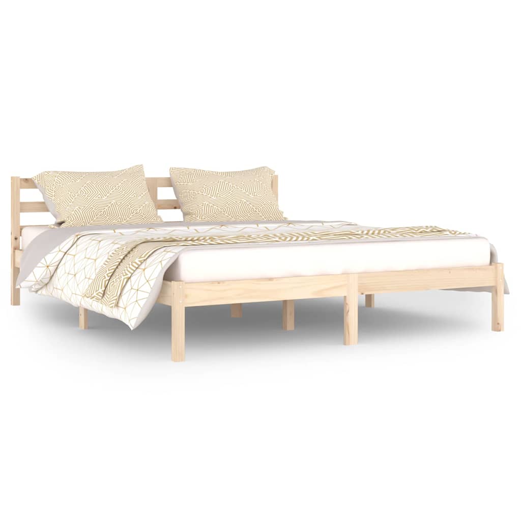 Vidaxl bedframe massief grenenhout 160x200 cm