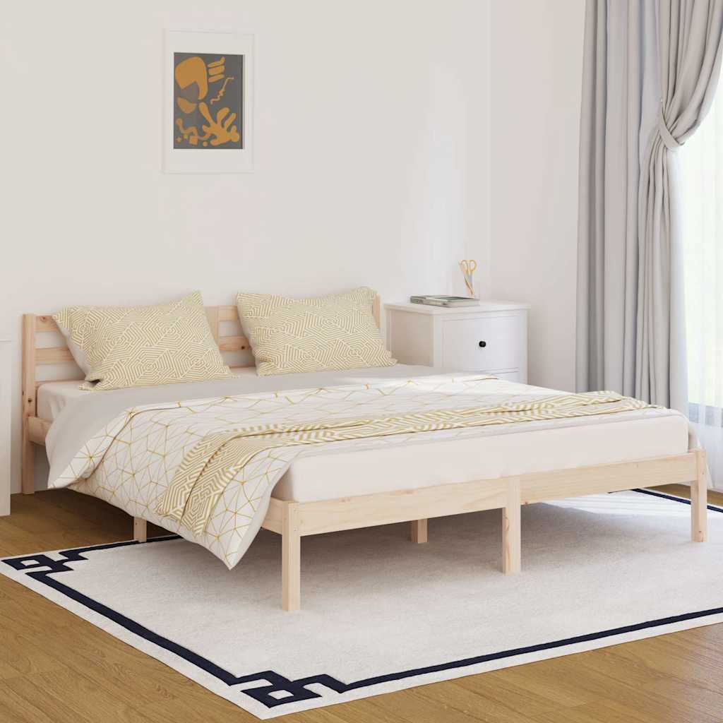 Vidaxl bedframe massief grenenhout 160x200 cm