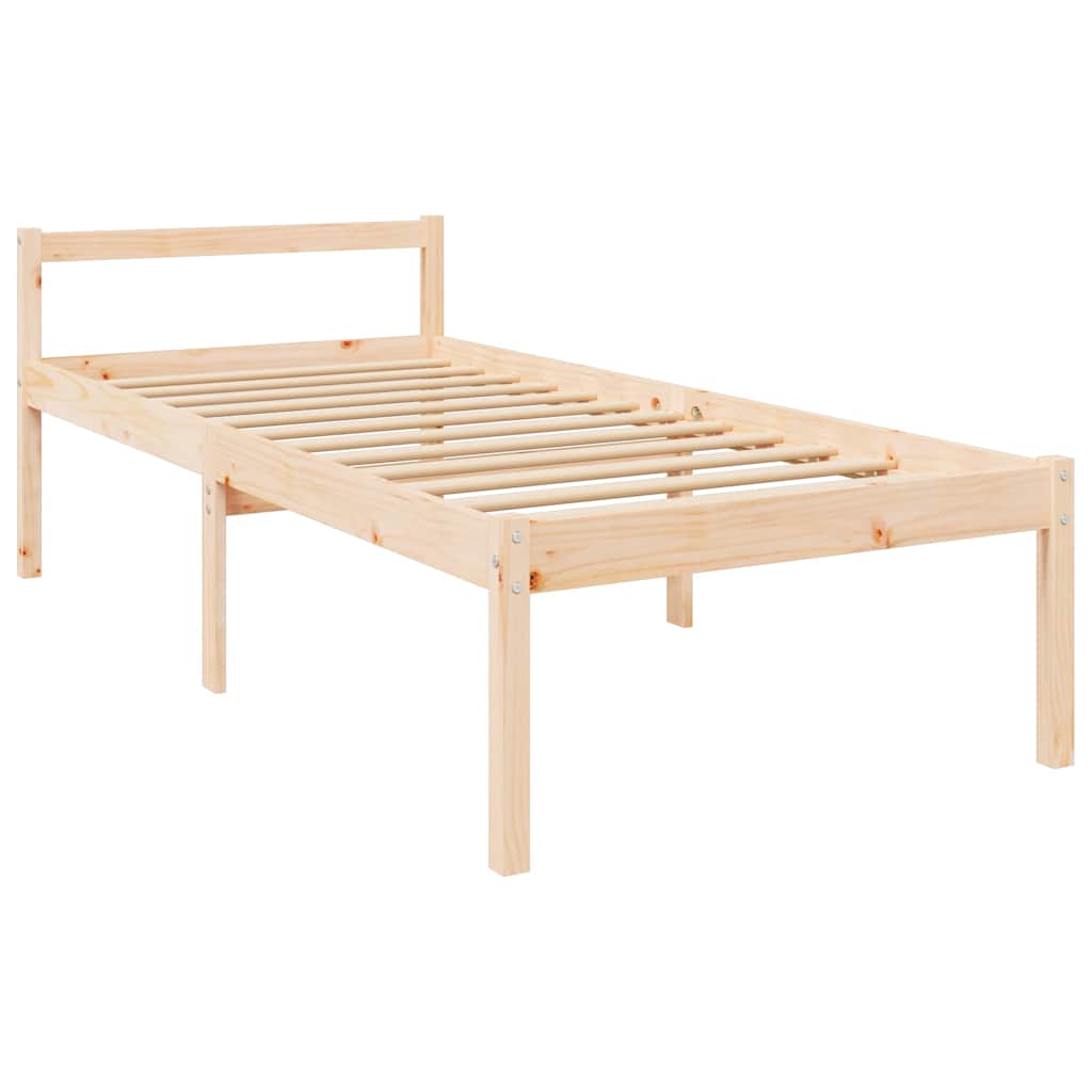 Vidaxl seniorenbed massief grenenhout 90x200 cm