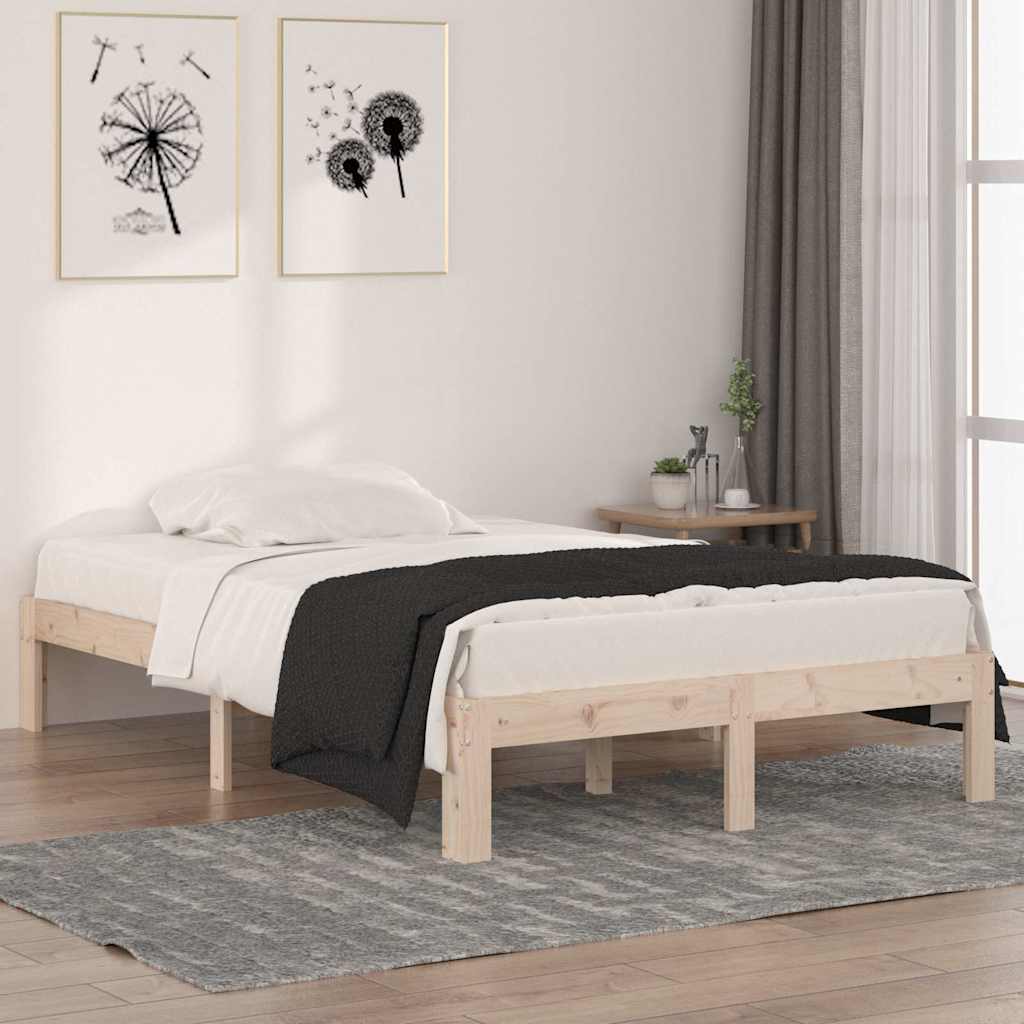 Vidaxl bedframe massief hout 120x190 cm