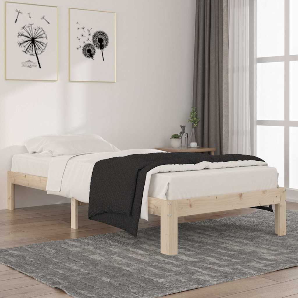 Vidaxl bedframe massief grenenhout 90x200 cm