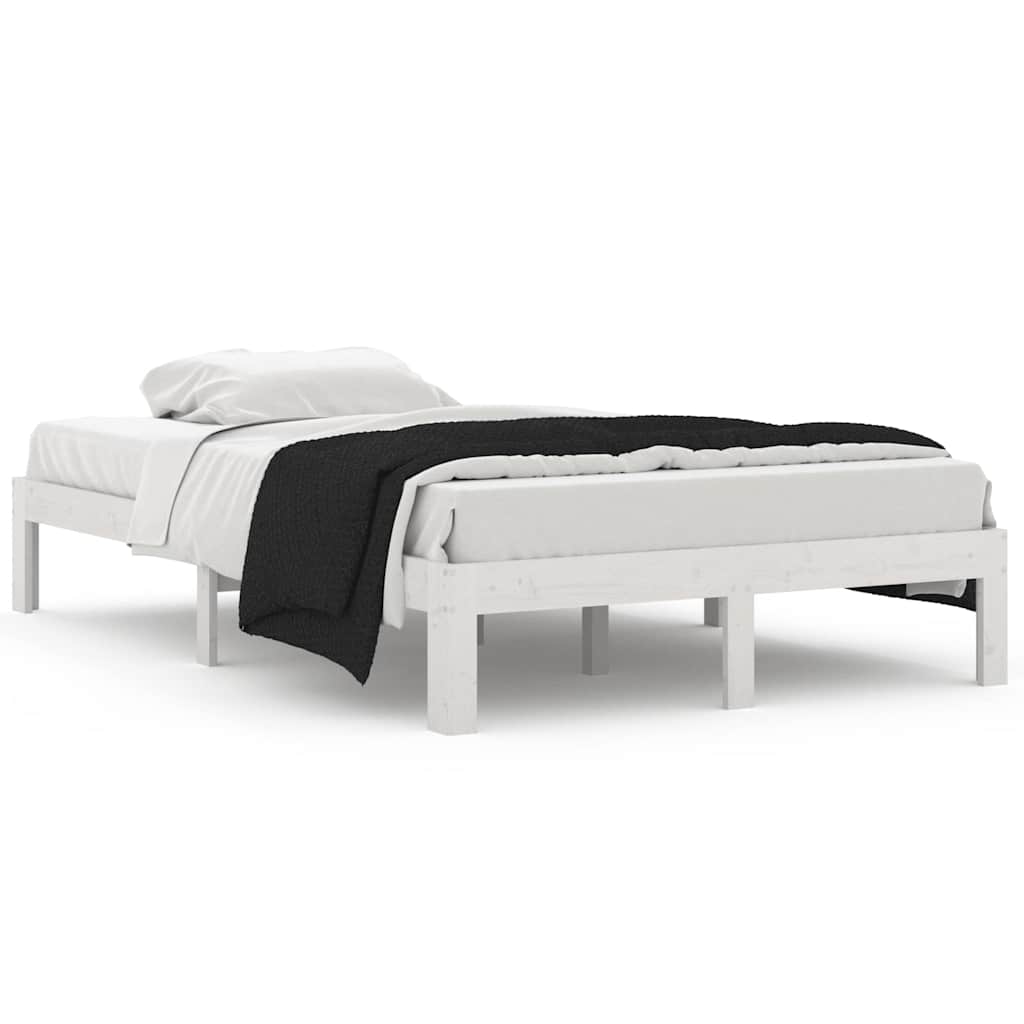 Vidaxl bedframe massief grenenhout wit 120x200 cm