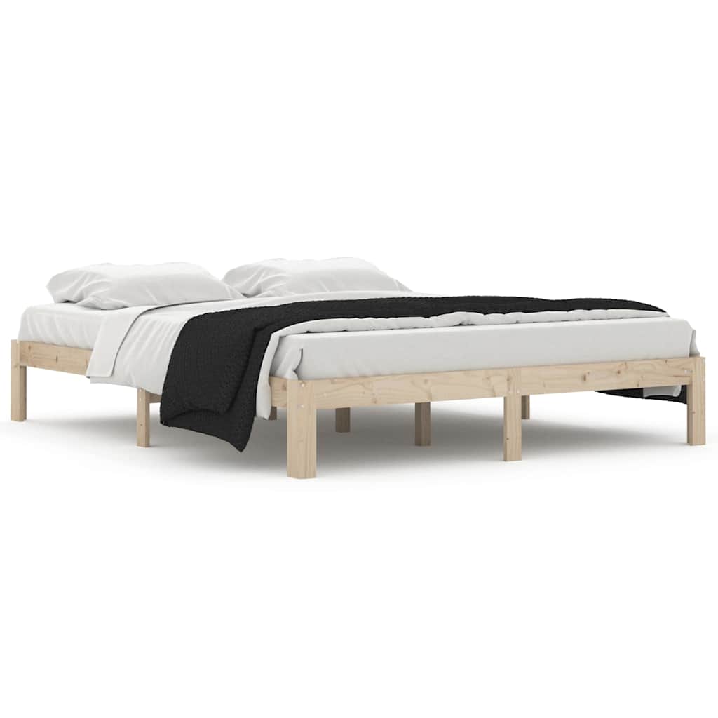 Vidaxl bedframe massief grenenhout 160x200 cm