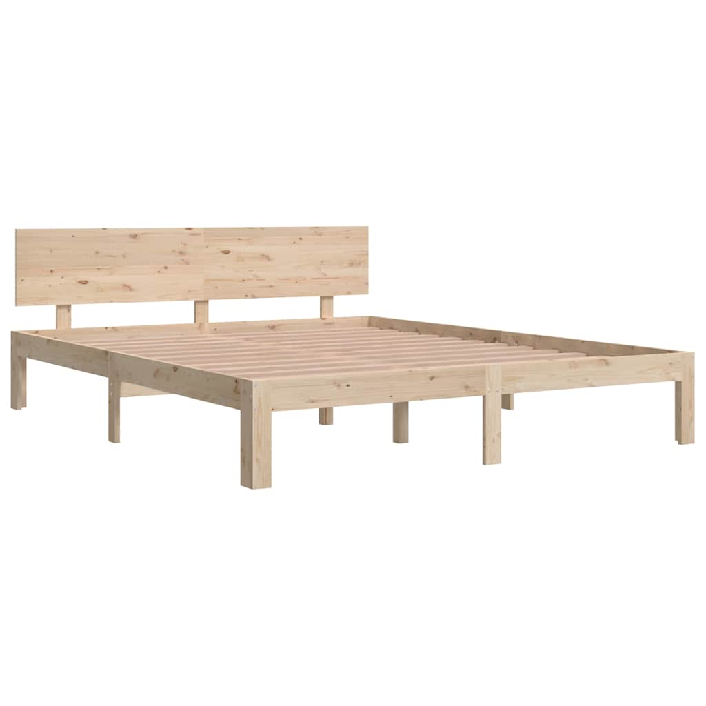 Vidaxl bedframe massief grenenhout 160x200 cm