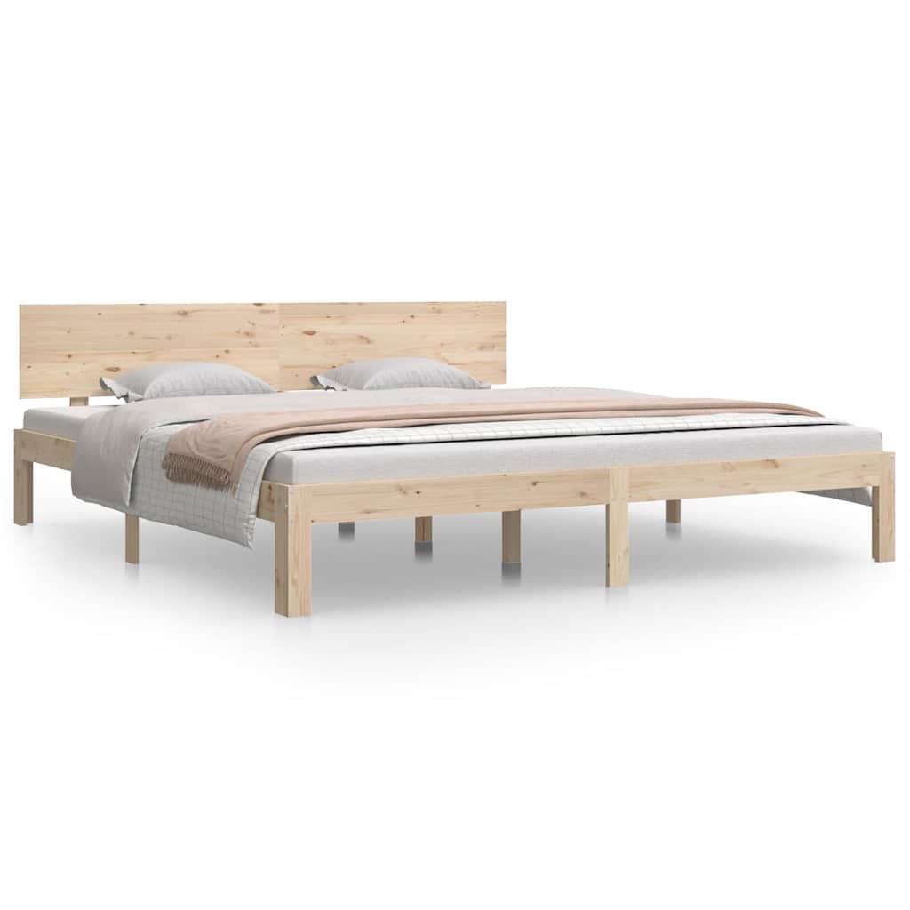 Vidaxl bedframe massief hout 180x200 cm