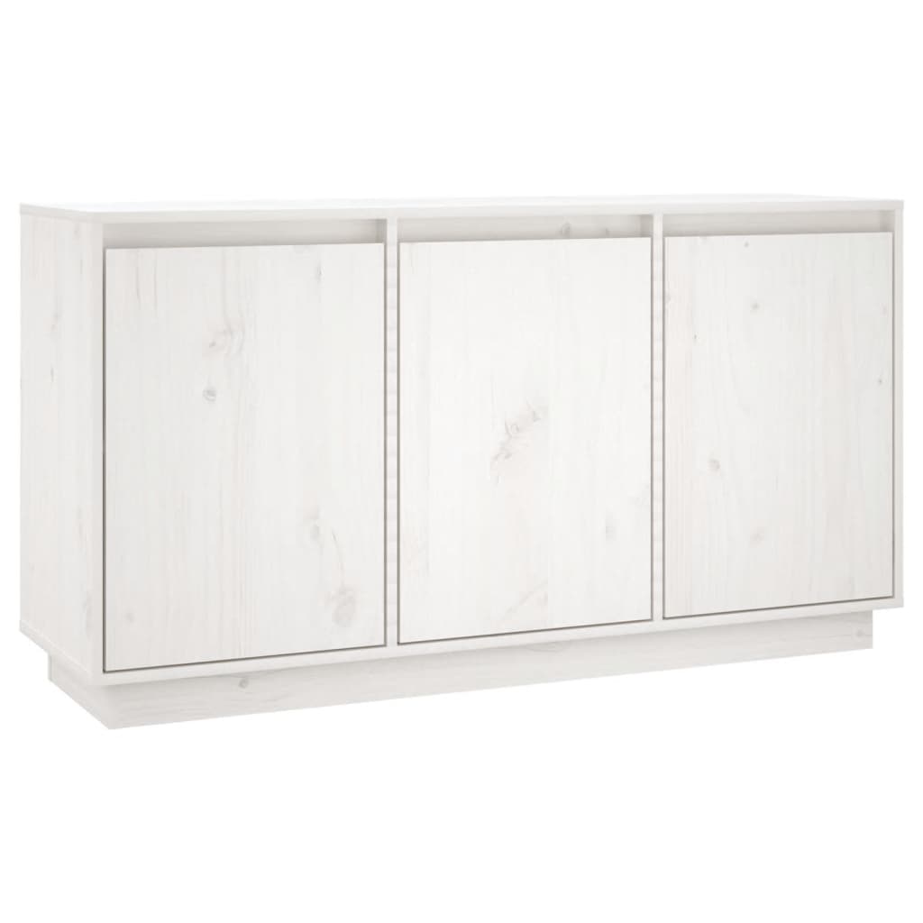 Vidaxl dressoir 111x34x60 cm massief grenenhout wit